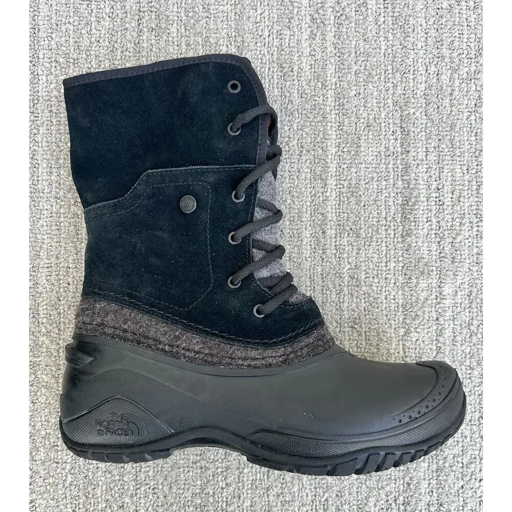The North Face Women's Shellista II Roll-Down Winter Boot Black Women's Size 7US